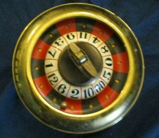 Monte Carlo Roulette Wheel Table Lighter With Brass Ball,  Spins