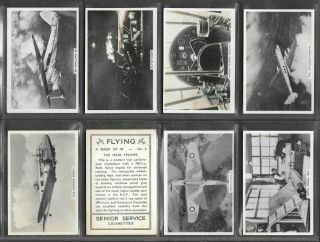 Pattreiouex 1938 Interesting (aviation) Full 48 Card Set  Flying