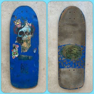 Vintage 80s Powell Peralta Mike Mcgill Skateboard Deck G&s Danny Webster Sticker