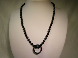 Vintage 14k Gold Black Onyx Necklace And Pendant - Ring Estate