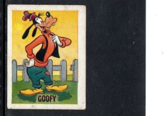 1955 Goofy Trade Card,  Barratt Series,  Scarce Card,