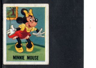 1955 Minnie Mouse Trade Card,  Barratt Series,  Scarce Card,