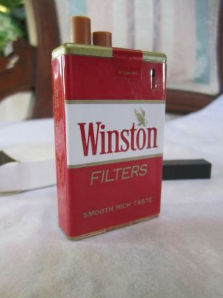Very Rare Winston Cigarette Lighter Stunning Design Hard To Find Cigar Lite Pack