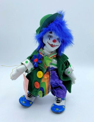 Show - Stoppers/chaps Vintage Collectible Porcelain Clown 7 " Poseable