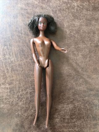 Vintage 1966 African American Black Mattel Barbie Bendable Twist Doll Taiwan