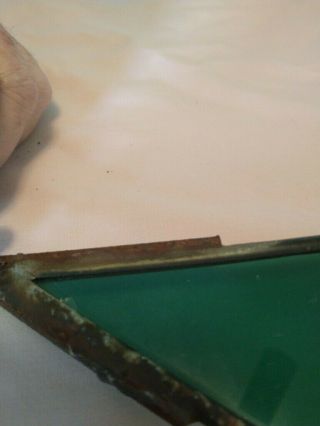 Old Green Glass Kite Tail Lightning Rod Weather Vane 3