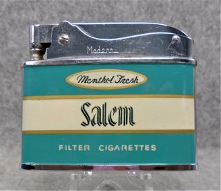 Vintage Salem Menthol Fresh Filter Cigarettes Flat Advertising Lighter