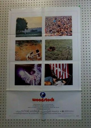 Vintage 1970 Movie Poster - " Woodstock " 27 " X 41 " Poster - One Sheet