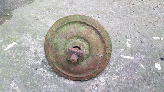 Antique Cast Iron Round Wall Tie,  Anchor Plate,  Patress