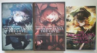 Saga Of Tanya The Evil Light Novels 1,  2,  Manga Volume 1 Yen Pres