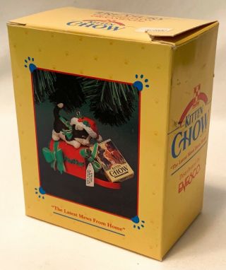 Enesco Purina Kitten Chow The Latest Mews From Home Ornament 1994