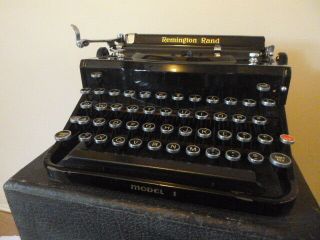 Remington Rand Model 1 Vintage Typewriter Model Number P118003 1930 