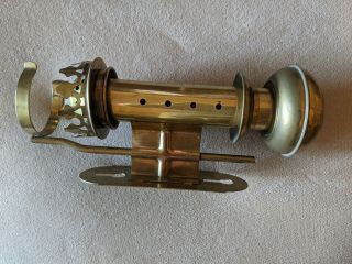 Vintage Brass Railway Train Carriage Wall Sconce Candle Holder Interpur Lamp