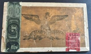 Old Glory Wooden Cigar Box Lid,  eagle LID ONLY 2