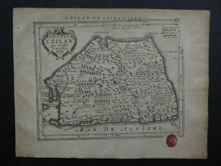 1630 Jansson / Mercator Atlas Map Sri Lanka - Ceylon - Insula Ceilan