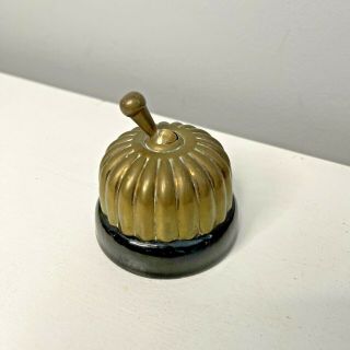 Vintage Antique Brass & Ceramic One Way Light Switch Old Jelly Mould Toggle 20s