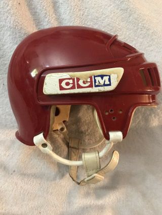 Vintage CCM Pro Standard Hockey Helmet W/chin Strap Bumper Style 2