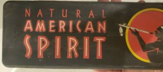 Natural American Spirit Collectible Cigarette Tobacco Black Box Metal Carton Tin