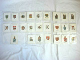 Wills Cigarett Card Set - Arms Of The British Empire 1st Series - Full Set Of 25.