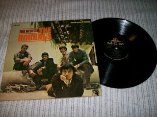 The Animals Lp,  Best Of The Animals,  Mgm Se4324,  1965,  Vg,