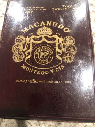 Cigar Box Macanudo Vintage Cabinet Selection 1997 2