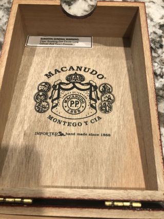 Cigar Box Macanudo Vintage Cabinet Selection 1997 3