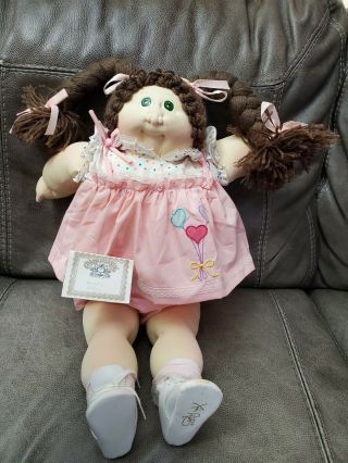 Vintage 1985 Soft Sculptured Cabbage Patch Kid Girl Braided Pig Tails