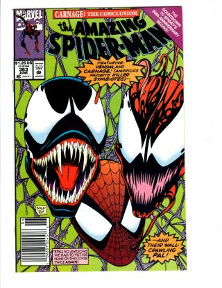 Spider - Man 363 9.  6,  3rd Appearance Of Carnage Marvel Comic Key
