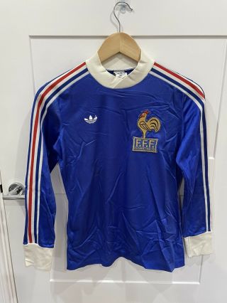 Adidas France 1978 78 Argentina World Cup Shirt Ventex Maillot Maglia Vintage