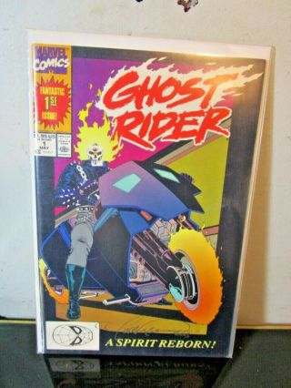 Ghost Rider 1 (marvel) Signed Autographed By Mark Texeira Bagged Boarded