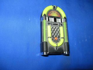 Juke Box " Light My Fire " Butane Cigarette Lighter W/ Flip Top Refillable