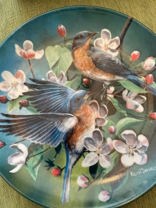 Knowles Encyclopaedia Britannica Birds Of Your Garden The Blue Bird Plate