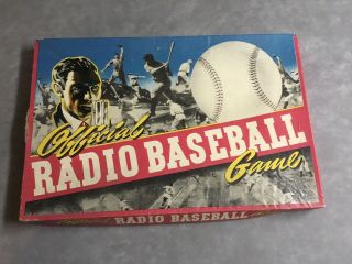 Rare Vintage 1930’s Official Radio Baseball Board Game Made By Toy Creations Inc