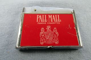 Vintage Continental Japan Lighter With Pall Mall Cigarettes Advertising