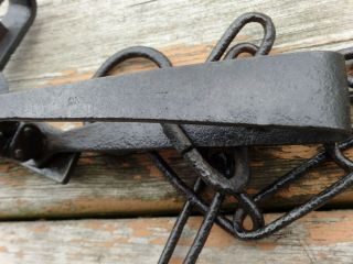 Newhouse 1 1/2 Oneida Community NY,  Rare,  hand forged stamped spring & chain 2
