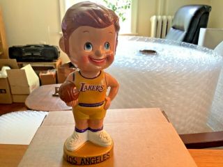 Vintage 1960s Los Angeles Lakers Basketball Bobblehead Nodder.  Cond.