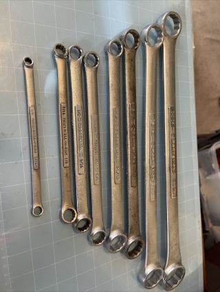 Vintage Craftsman =v= Series 8 Pc Sae Double Box End Wrench Set