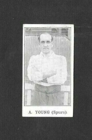 Jones 1912 (football/soccer) Type Card  A.  Young - - Spurs Footballers