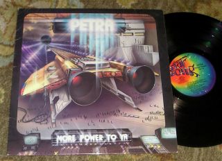 1982 Xian Rock Lp - Petra " More Power To Ya " Star Song Records 0045