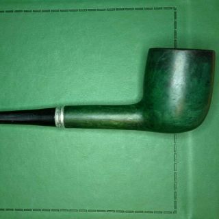 Restored Hickok Imported Briar Green Silver Band Estate Vintage Smoking Pipe