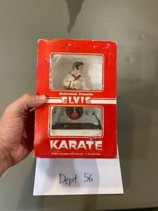 Vintage " Elvis Karate " Large Mccormick Whiskey Decanter And Music Box Empty