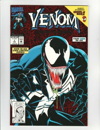 Venom Lethal Protector 1 Red Foil Cover Marvel Comics 1993 Mark Bagley 9.  0