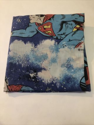 Vintage 1978 Superman Dc Comics Twin Fleece Blanket 72“