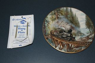 Collector Plate - - The Age Of Steam 4 By Theodore Xaras - - With Wall Hanger