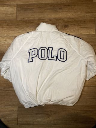 Vintage 90s Polo Sport Mens Size Medium Spellout Goose Down Puffer Coat Jacket