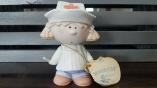 Vintage Bumpkins Porcelain Nurse Figurine With Tag