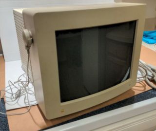 1991 Apple Macintosh M1297 13 " Apple Color High Resolution Rgb Monitor - Vintage