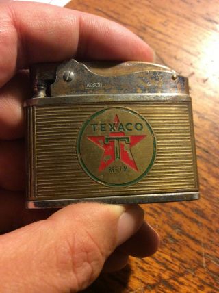 Flat Ad Lighter,  Texaco Gas