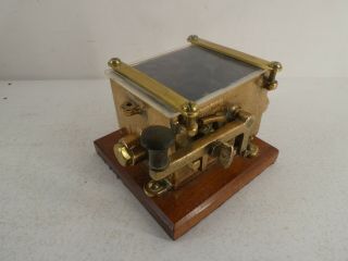 Vintage Antique Brass Nautical/marine/maritime Morse Code Machine Museum Piece J