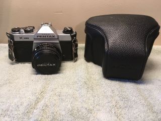 Vintage Asahi Pentax K1000 35mm Film Camera 1:2 50mm W Case Photography Vtg